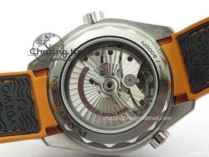 0102 ComfortFit 2016 Planet Ocean 45mm SS JHF Gray Dial On Nylon Strap A 8226